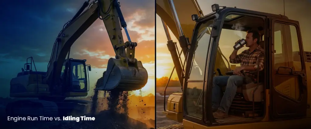 construction industry worker in a heavy equipment